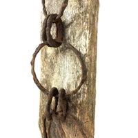 Vintage Maine Scallop Draggers Mounted on Rustic Wood - 19.5" H X 5" W