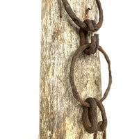 Vintage Maine Scallop Draggers Mounted on Rustic Wood - 19.5" H X 5" W