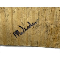 Vintage Maine Scallop Draggers Mounted on Rustic Wood - 9" H X 5.5" W