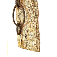 Vintage Maine Scallop Draggers Mounted on Rustic Wood - 29" H X 5" W