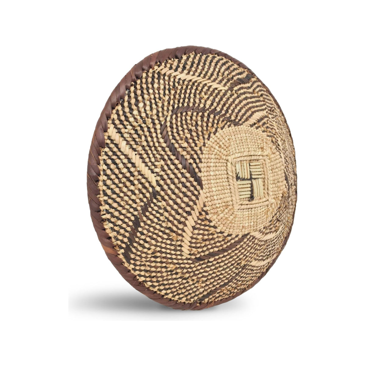 Trio of Tongan Handwoven Baskets from Zimbabwe - 10", 12", & 14" Diam.
