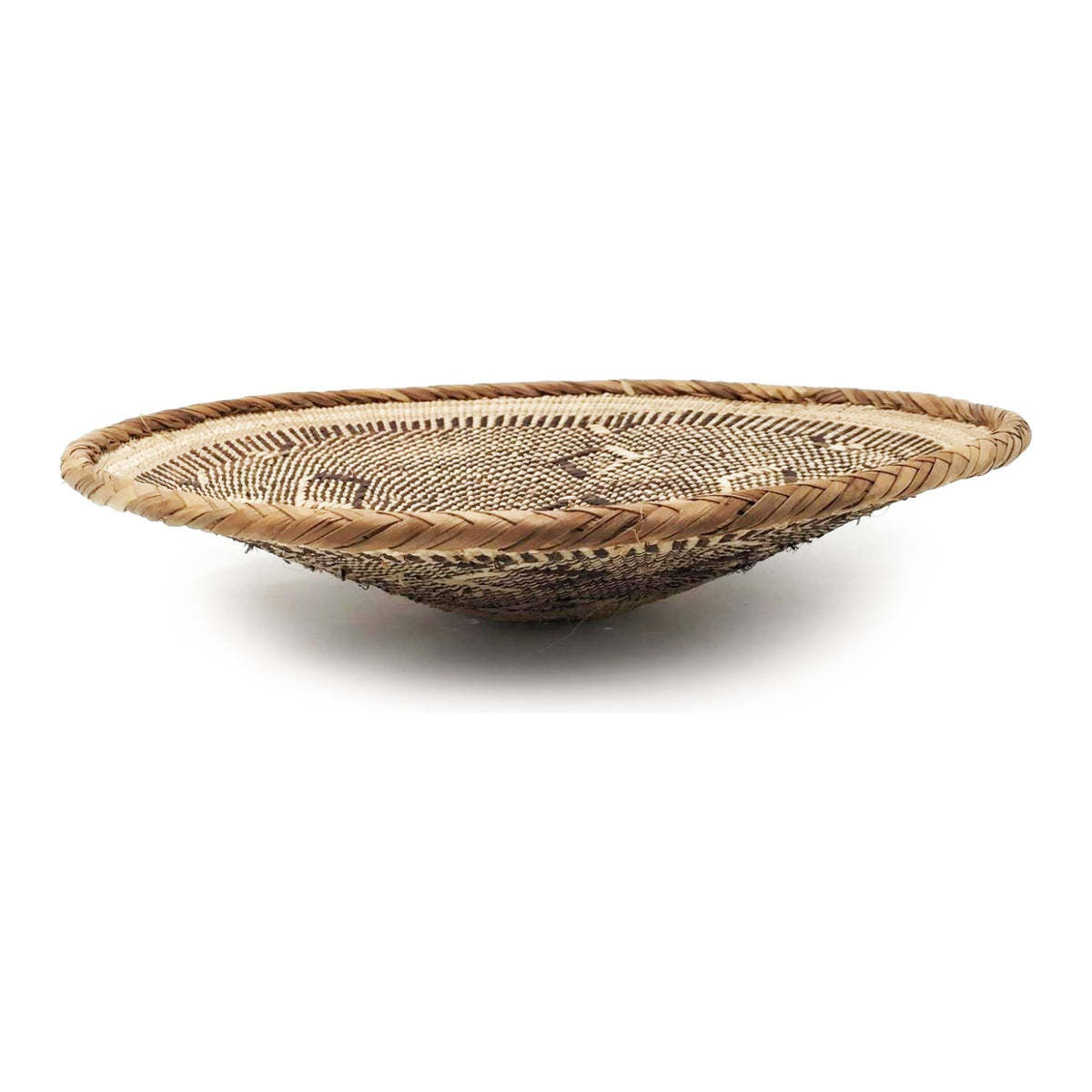 Trio of Tongan Handwoven Baskets from Zimbabwe - 10", 12", & 14" Diam.