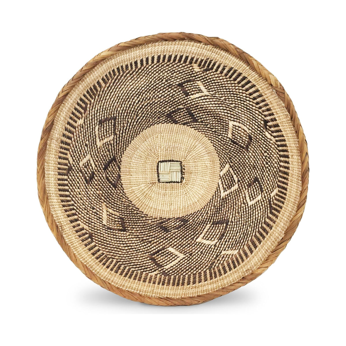 Trio of Tongan Handwoven Baskets from Zimbabwe - 10", 12", & 14" Diam.