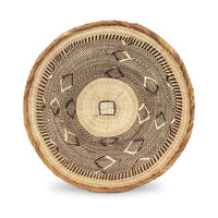 Trio of Tongan Handwoven Baskets from Zimbabwe - 10", 12", & 14" Diam.