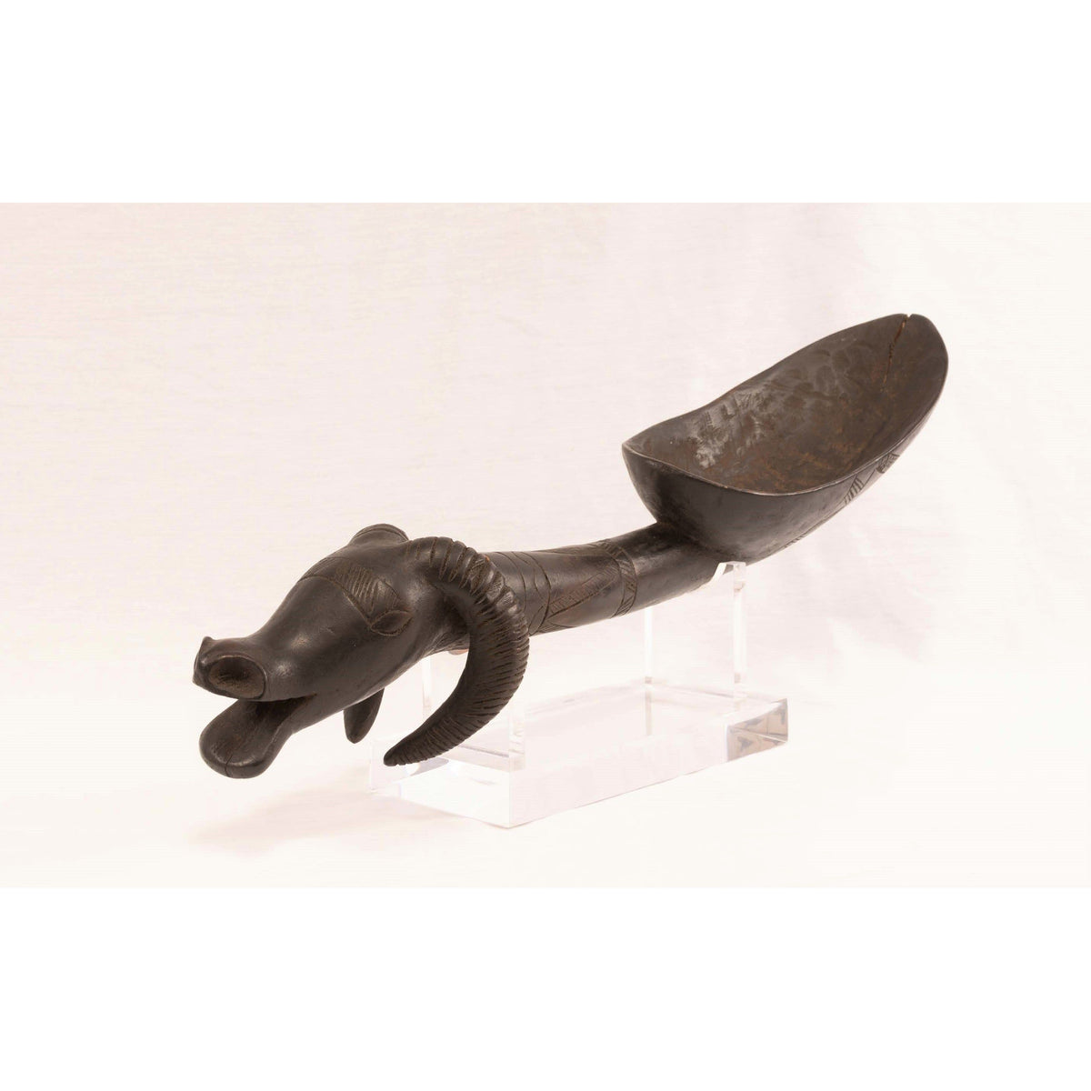 Dan Ceremonial Ladle with Ram's Head from Ivory Coast/Côte d’Ivoire