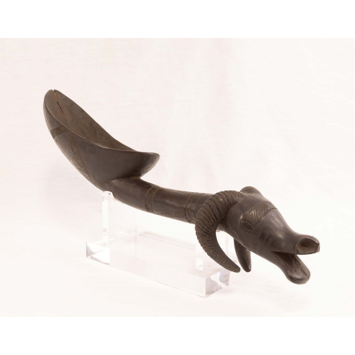 Dan Ceremonial Ladle with Ram's Head from Ivory Coast/Côte d’Ivoire