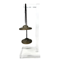19th Century Tibetan Tingsha Cymbals with Stand - 3" Diam X 1" H