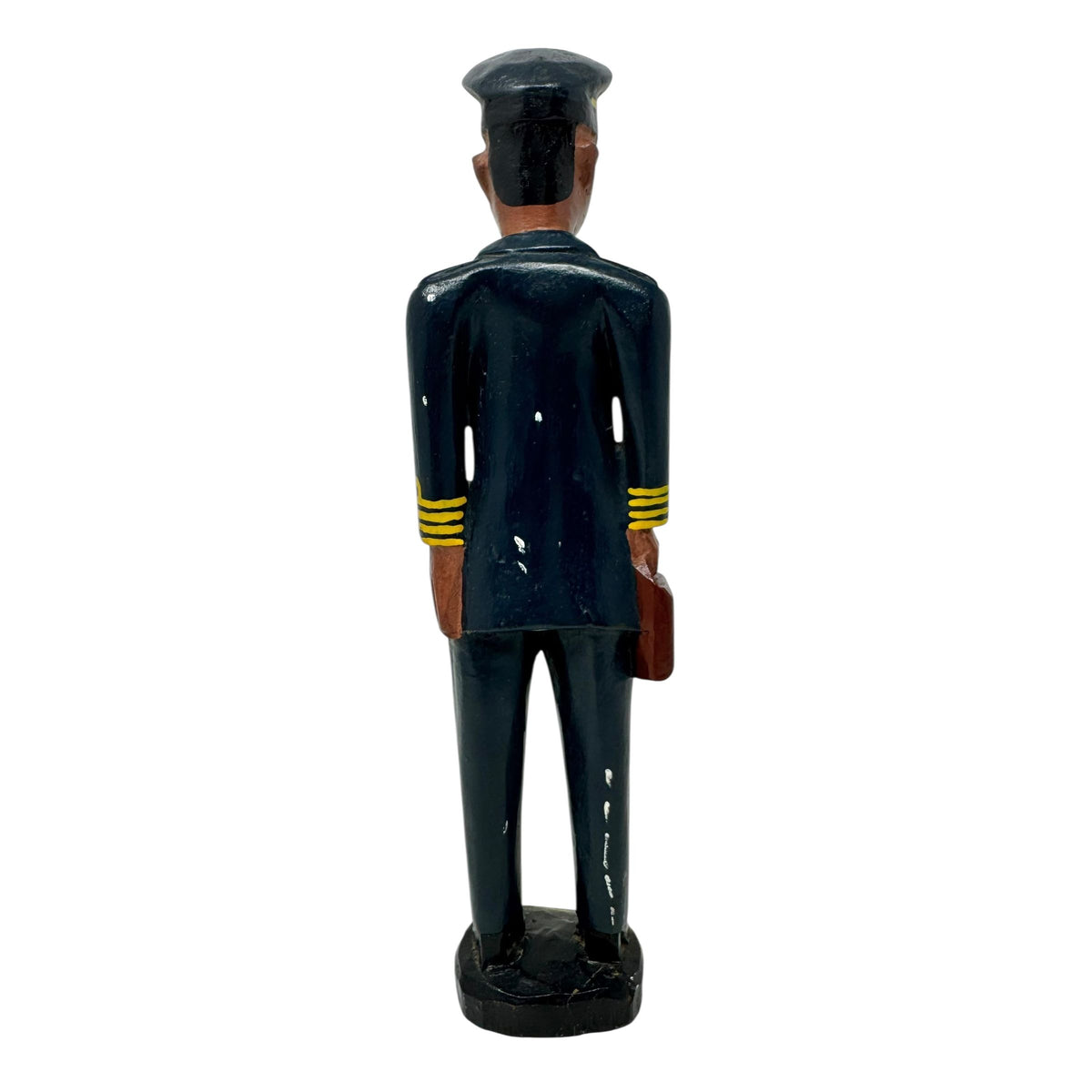 Baule Colon Statue from the Ivory Coast depicting a Male Pilot - 12" H