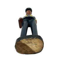 Baule Colon Statue from the Ivory Coast depicting a Male Pilot - 12" H