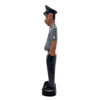 Baule Colon Statue from the Ivory Coast depicting a Male Police Officer - 13" H