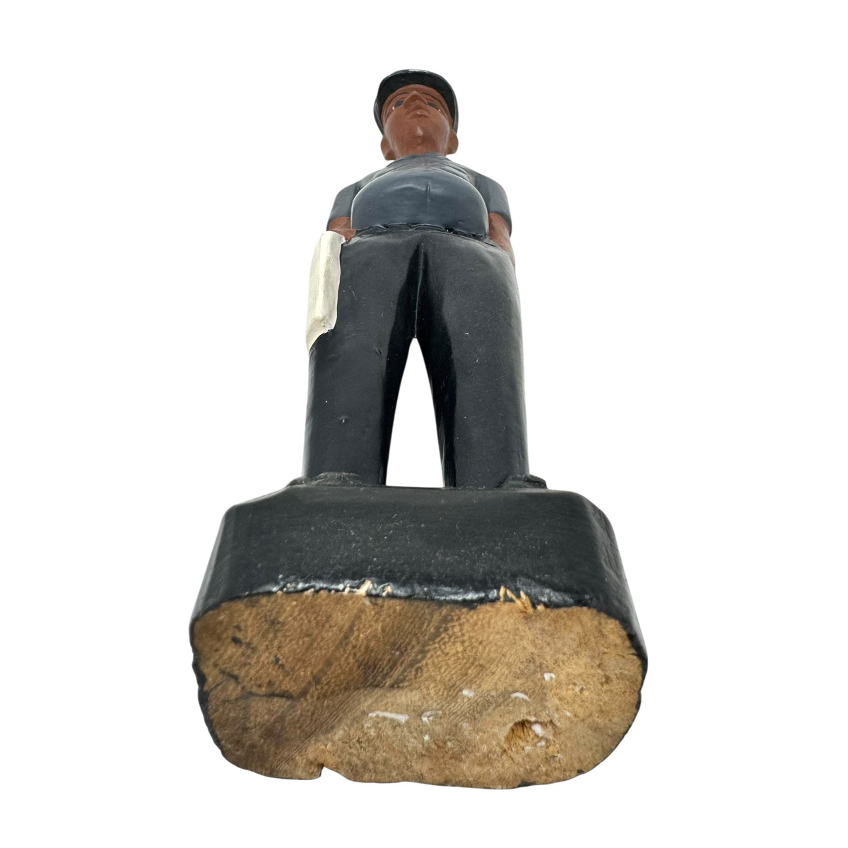 Baule Colon Statue from the Ivory Coast depicting a Male Police Officer - 13" H