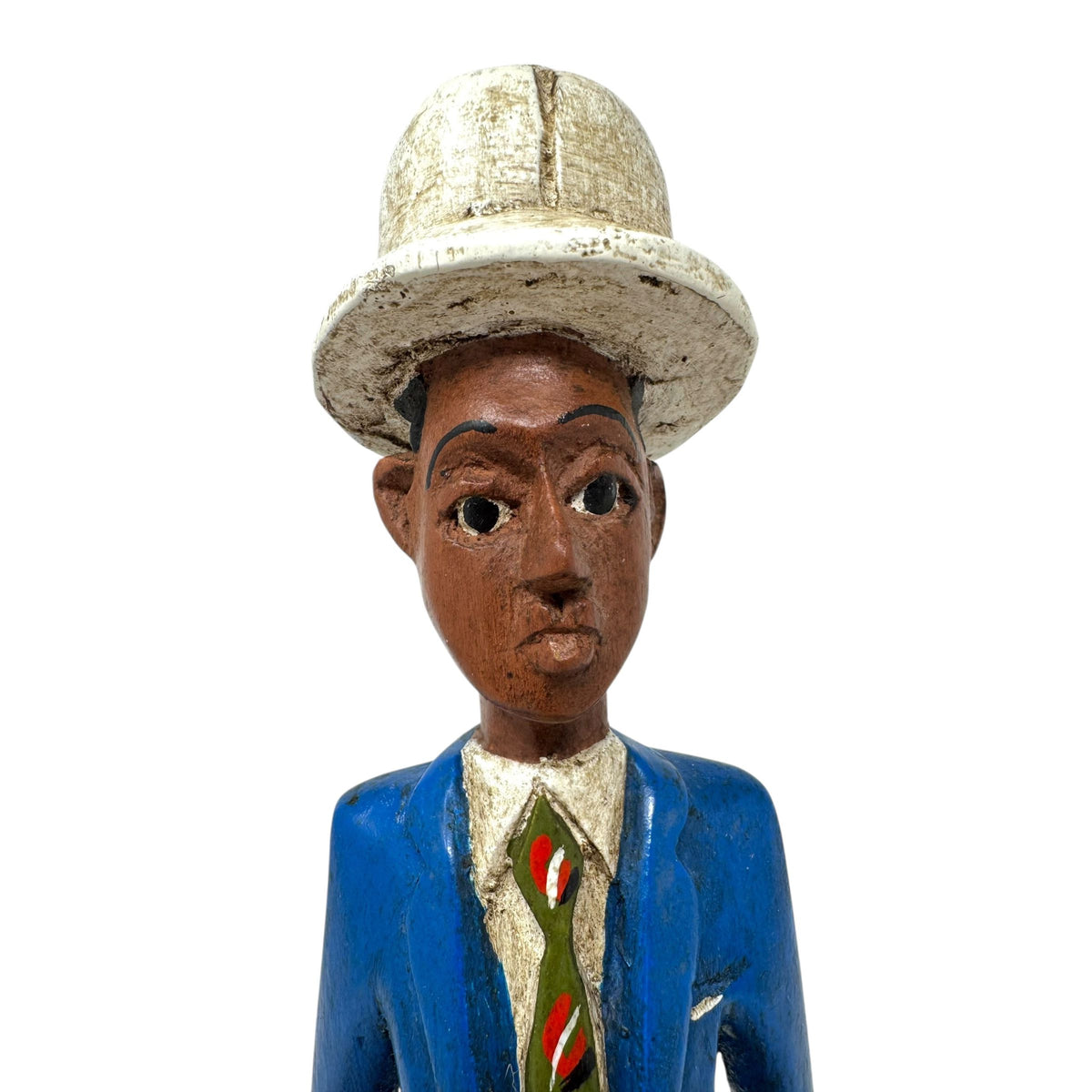 Baule Colon Statue of Businessman from the Ivory Coast - 13" H