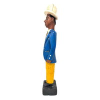 Baule Colon Statue of Businessman from the Ivory Coast - 13" H