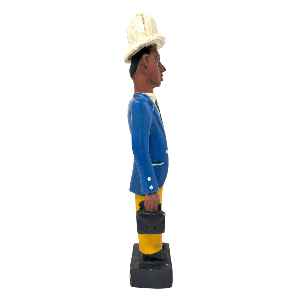 Baule Colon Statue of Businessman from the Ivory Coast - 13" H