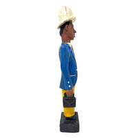 Baule Colon Statue of Businessman from the Ivory Coast - 13" H