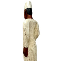 Baule Colon Statue of Male Doctor from the Ivory Coast - 13" H