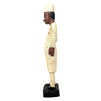 Baule Colon Statue of Male Doctor from the Ivory Coast - 13" H