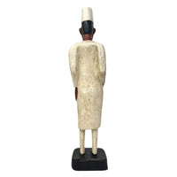 Baule Colon Statue of Male Doctor from the Ivory Coast - 13" H