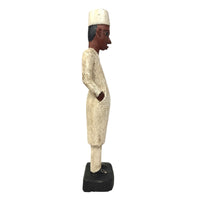 Baule Colon Statue of Male Doctor from the Ivory Coast - 13" H