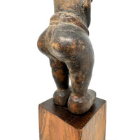 Baule Female Spirit Figure from the Ivory Coast - 13.5" H X 2.5" W
