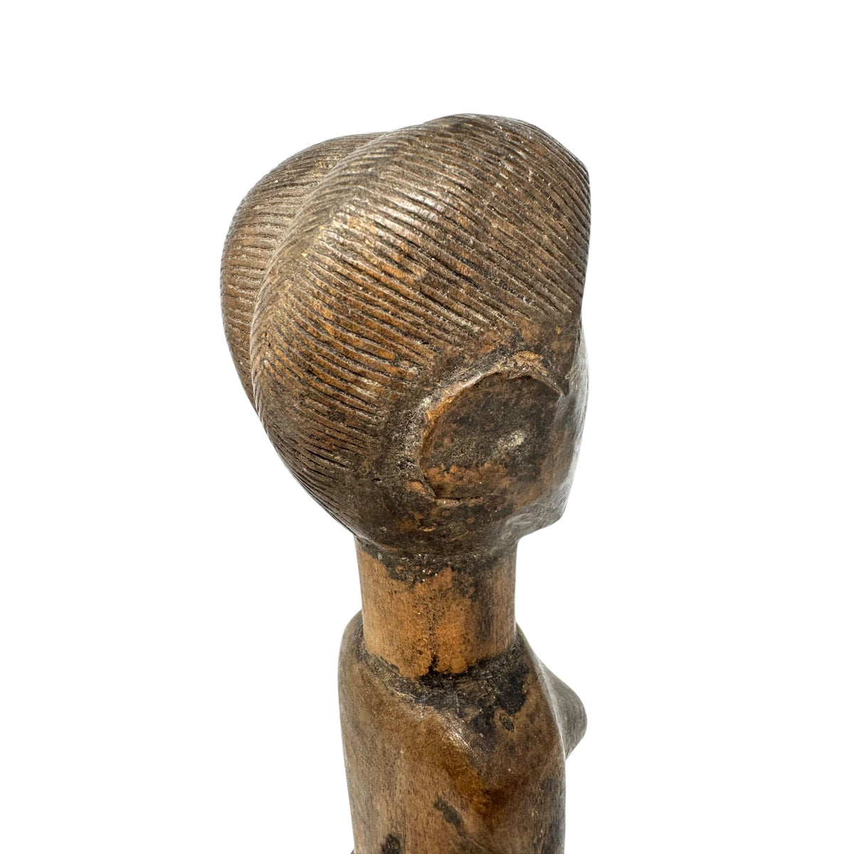 Baule Female Spirit Figure from the Ivory Coast - 13.5" H X 2.5" W