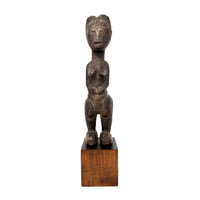 Baule Female Spirit Figure from the Ivory Coast - 13.5" H X 2.5" W