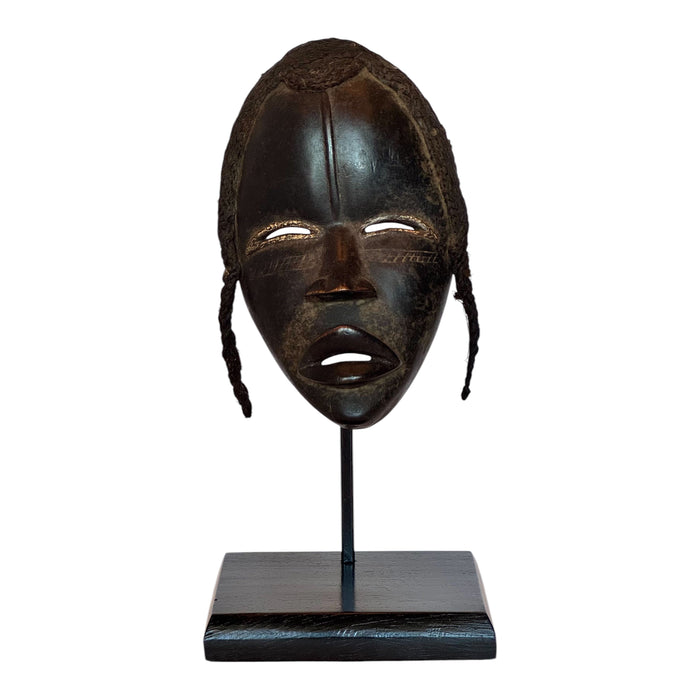 Dan "Deangle" or "Dean Gle" Mask from the Ivory Coast - 13" H