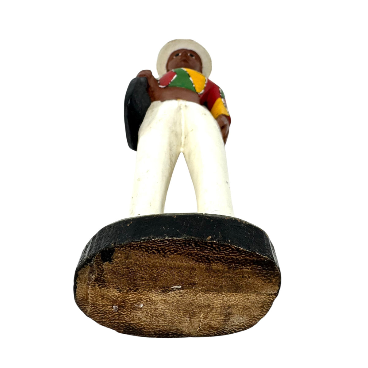 Baule Colon Statue of Female with Purse from the Ivory Coast - 12" H
