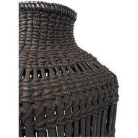 Butit Locust Basket with Dark Brown/Black Coloration from the Philippines - 16" H X 9" L X 9" W