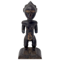 Baule-Style Heddle Pulley with Anthropomorphic Figure from Ivory Coast/Côte d’Ivoire