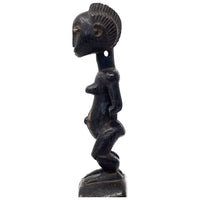 Baule-Style Heddle Pulley with Anthropomorphic Figure from Ivory Coast/Côte d’Ivoire