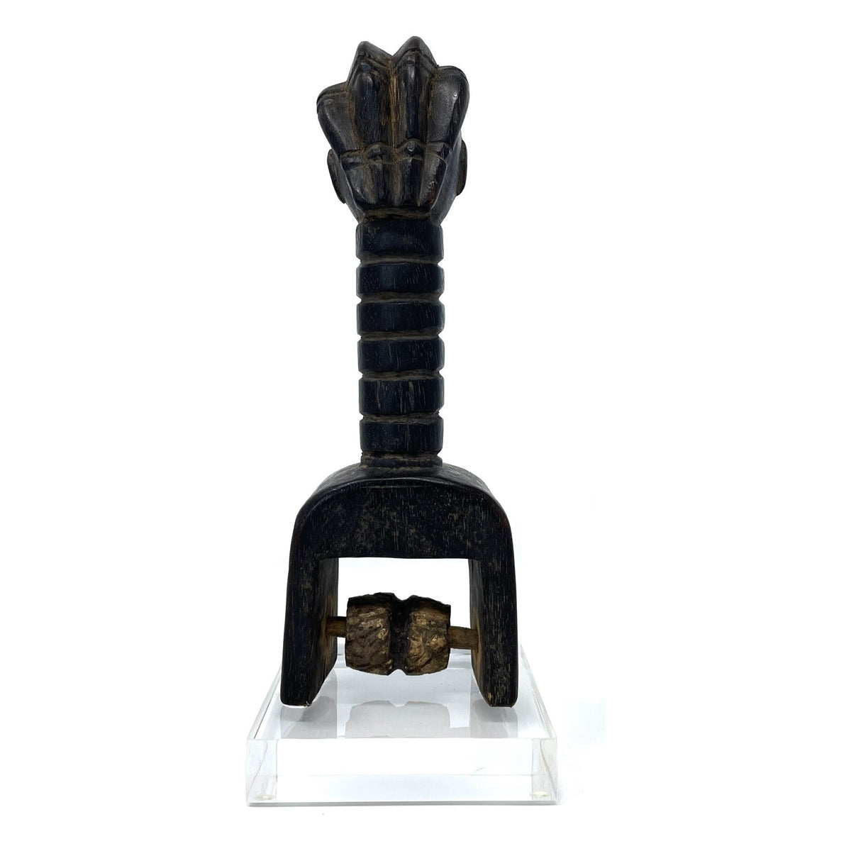 Baule-Style Heddle Pulley with Anthropomorphic Head from Ivory Coast/Côte d’Ivoire