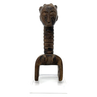 Baule-Style Heddle Pulley with Anthropomorphic Head from Ivory Coast/Côte d’Ivoire