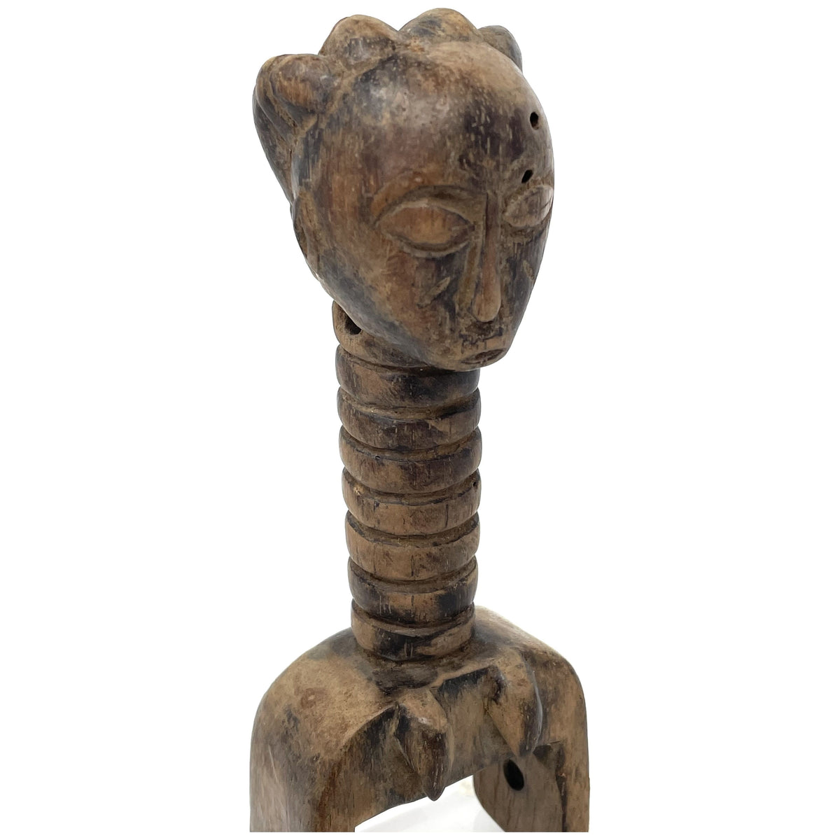 Baule-Style Heddle Pulley with Anthropomorphic Head from Ivory Coast/Côte d’Ivoire