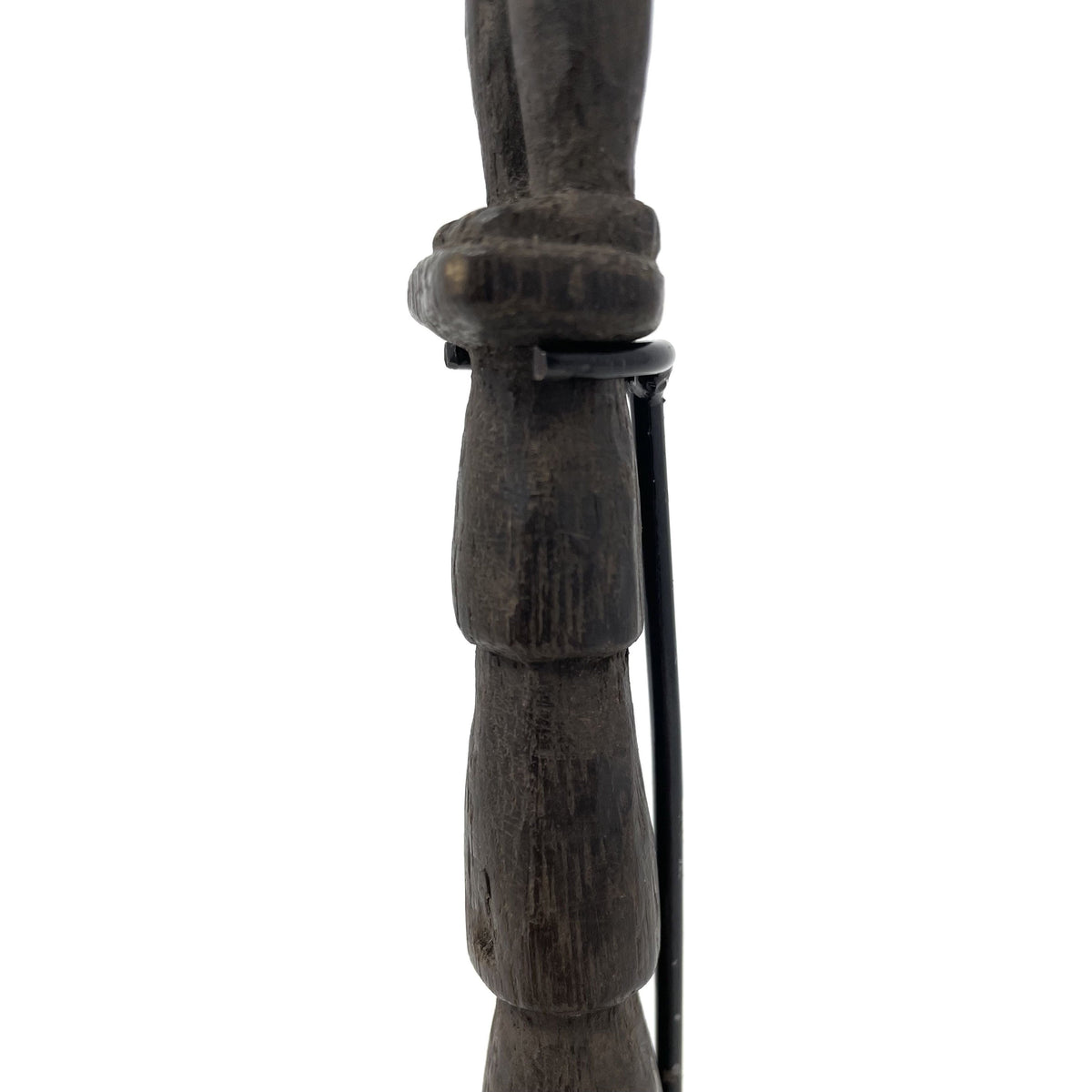 Luba-Style Scepter with Female Carving from DRC