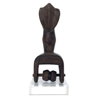 Baule-Style Heddle Pulley with Anthropomorphic Head from Ivory Coast/Côte d’Ivoire