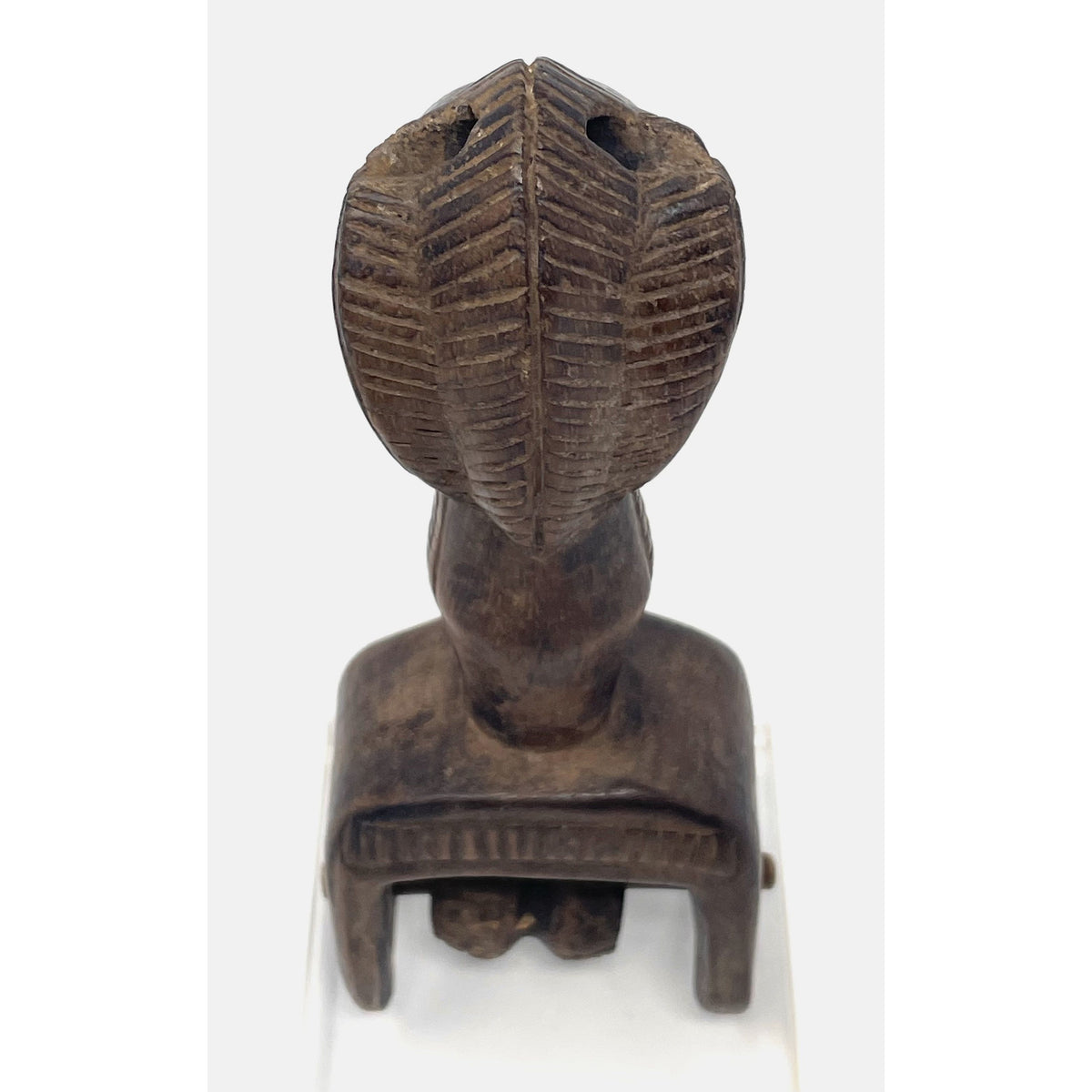 Baule-Style Heddle Pulley with Anthropomorphic Head from Ivory Coast/Côte d’Ivoire