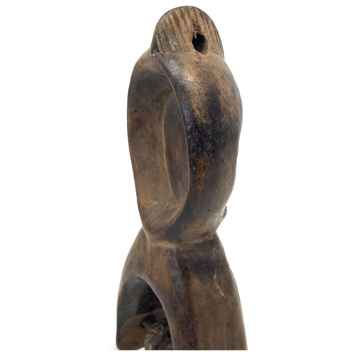 Baule-Style Heddle Pulley with Anthropomorphic Head from Ivory Coast/Côte d’Ivoire