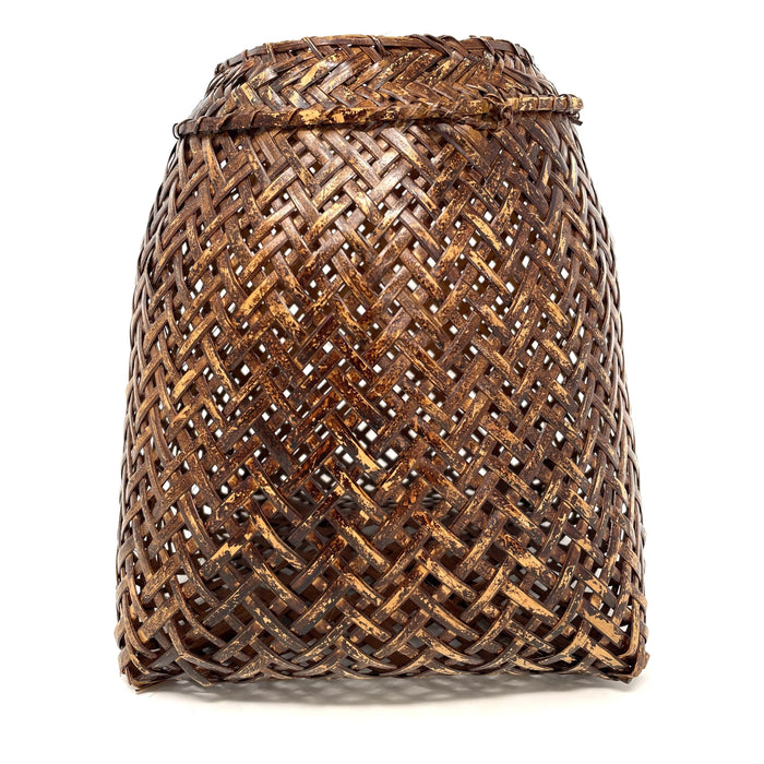 Philippine Open Checkerwork Woven Basket