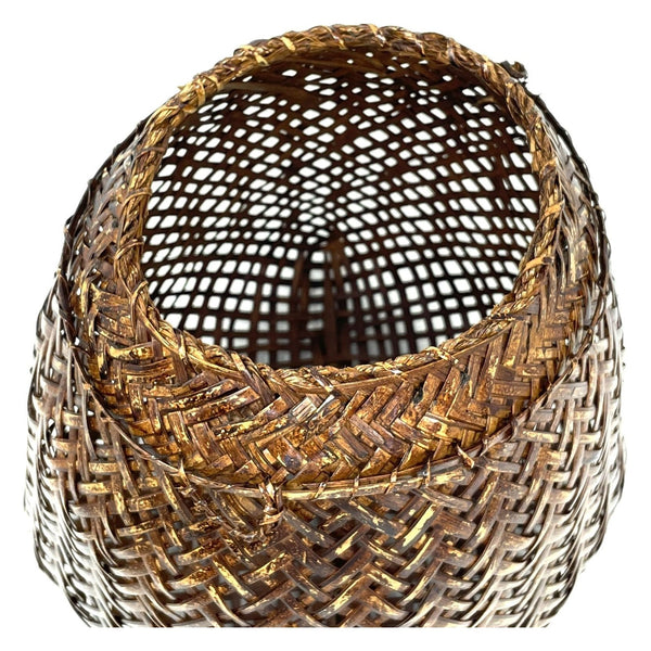 Philippine Open Checkerwork Woven Basket