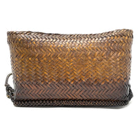 Vintage Philippine Woven Bamboo Koppit Purse with Strap from the Philippines