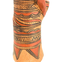 1950s Nahua Female Figurine from San Agustín Oapan, Guerrero, Mexico - 12.5" H X 4.5" Diam. (#5)