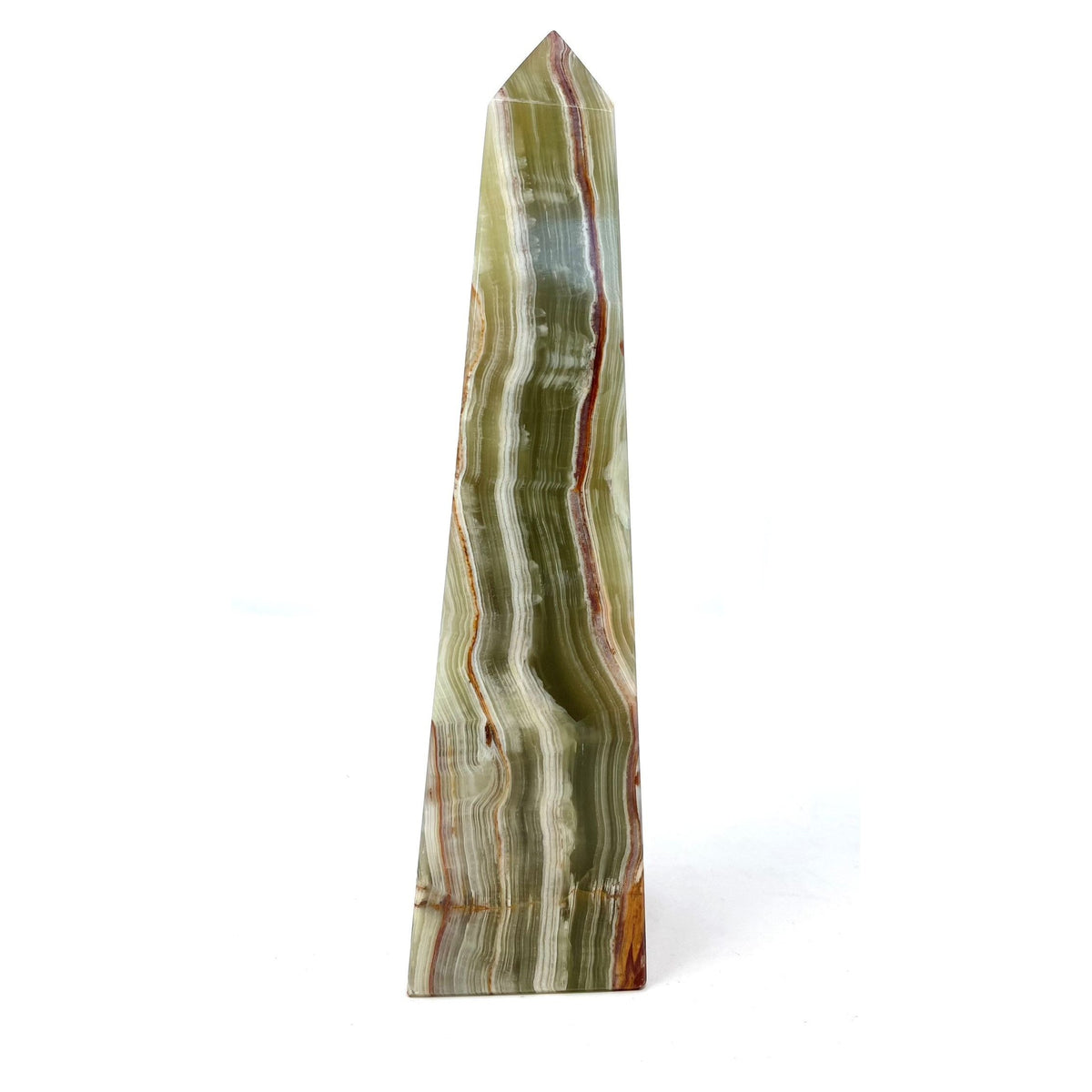 Multicolor/Green Solid Onyx Obelisk (Small)