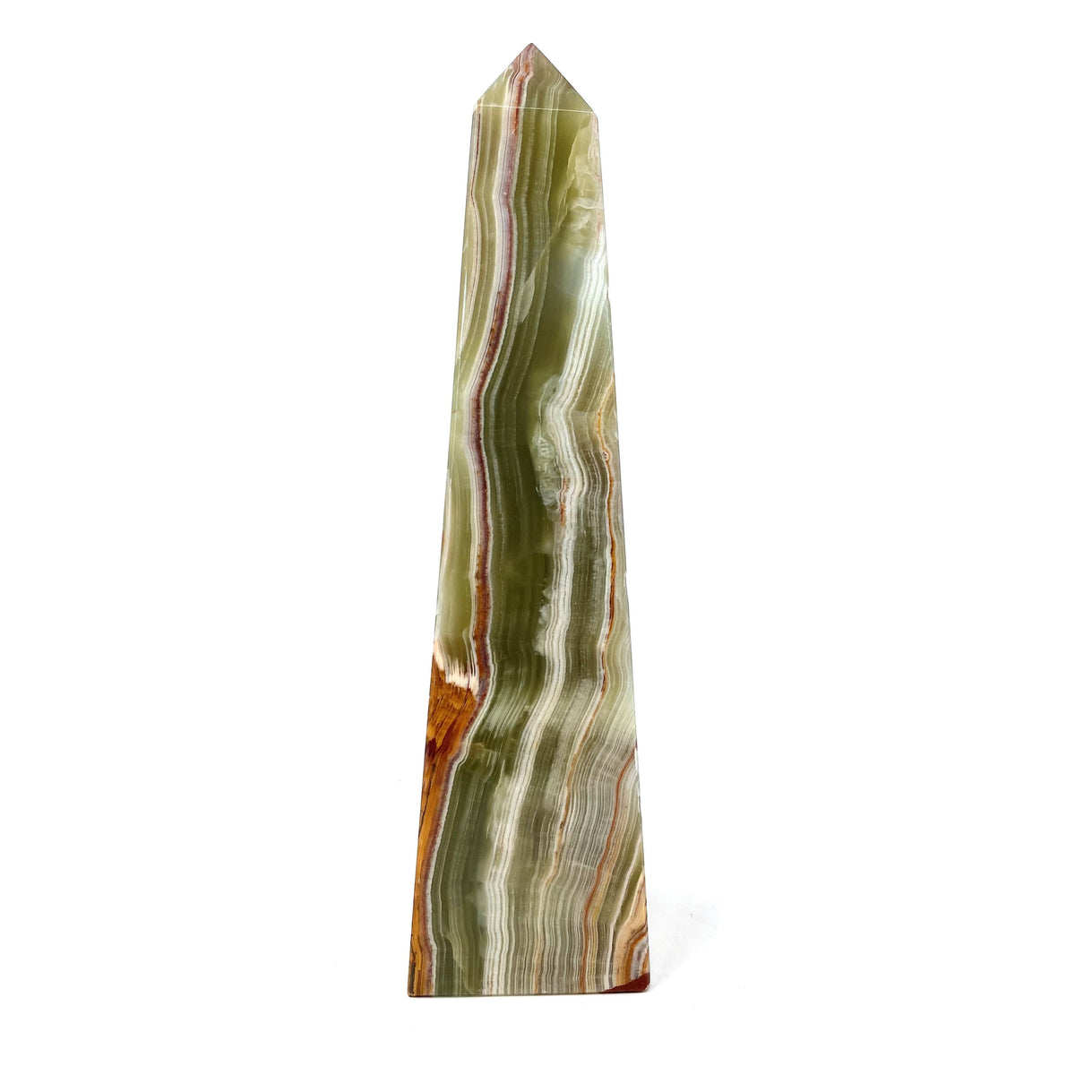 Multicolor/Green Solid Onyx Obelisk (Small)