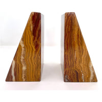 Saffron Brown Onyx Bookends (Set of 2)