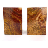 Saffron Brown Onyx Bookends (Set of 2)