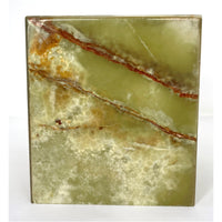 Multicolor/Green Onyx Tissue Box Holder