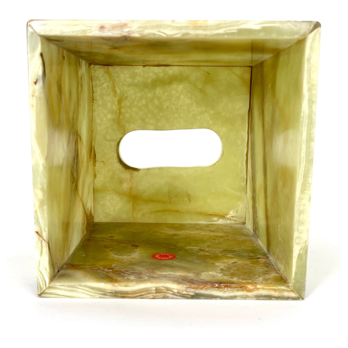 Multicolor/Green Onyx Tissue Box Holder