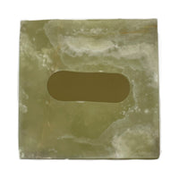 Multicolor/Green Onyx Tissue Box Holder