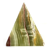 Multicolor/Green Solid Onyx Pyramid (Large)